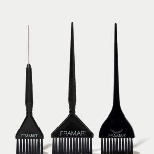 Framar Family Pack Brush Set Black – 3 Pack