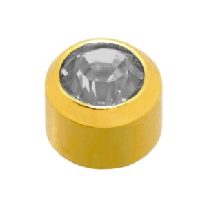 Caflon Studs/Earrings Birthstone - Large April (12)
