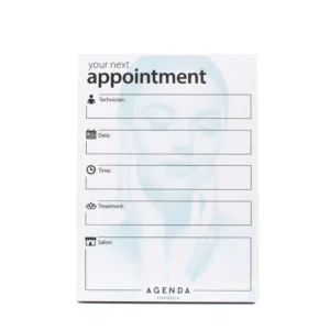 Agenda Appointment Cards - Technician - Blue/White (AP7B)