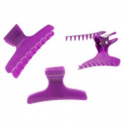 Hairtools Butterfly Clamps Large - Purple