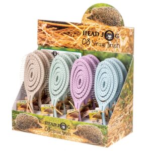 Head Jog 08 Straw Brush Display Set - Naturals